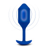 Пробка для ношения с вибрацией синяя B-Vibe Vibrating Snug Plug 4_4