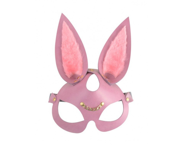 Розовая эффектная Маска Зайка_1