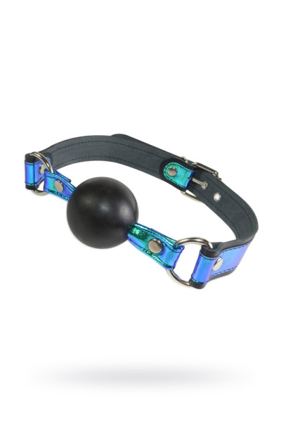 Кляп-шар с яркими ремешками из натуральной кожи_1