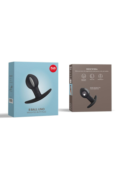 Анальный стимулятор Fun Factory B BALLS, силикон, черный, 7 см_1