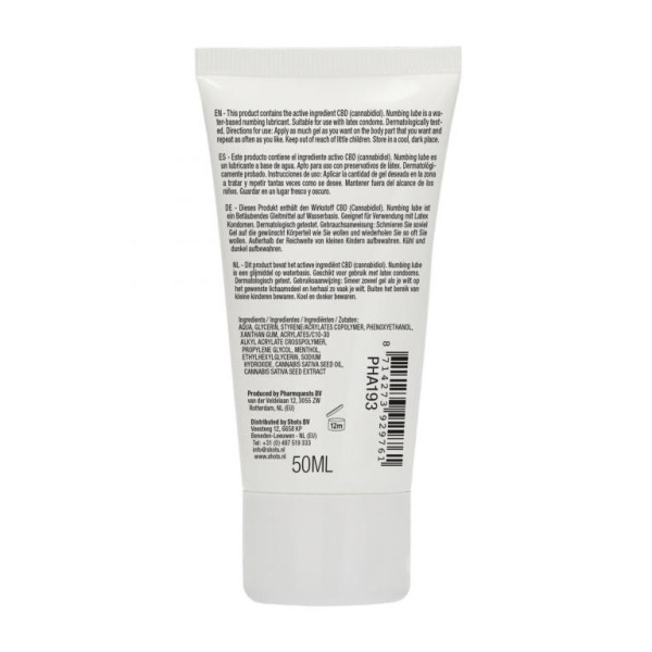 Лубрикант снижающий чувствительность Numbing Natural CBD - 50 ml_4