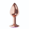 Анальная Пробка Diamond Amethyst Shine L Розовое Золото_3