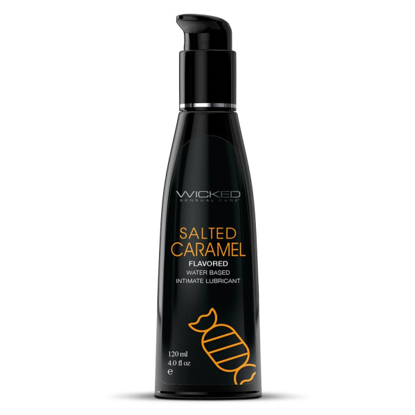 Лубрикант со вкусом соленой карамели WICKED AQUA Salted Caramel 120 мл_1