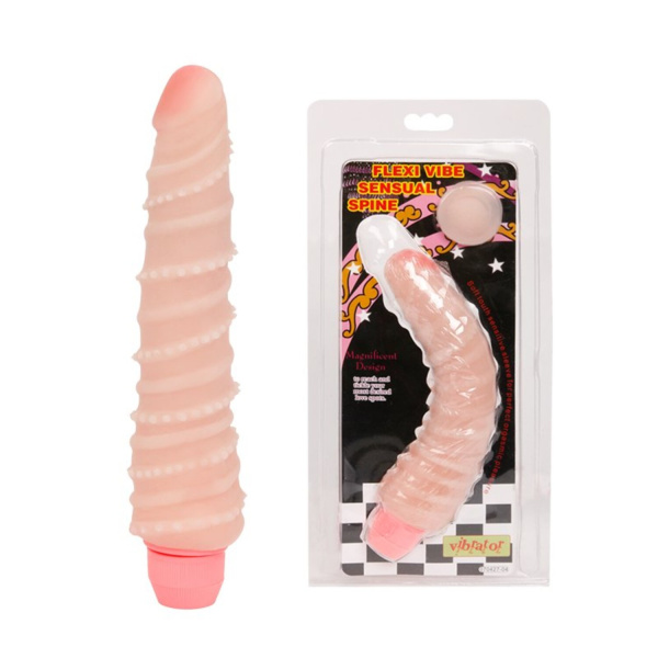 Вибромассажер с гибким хребтом рельефный_1