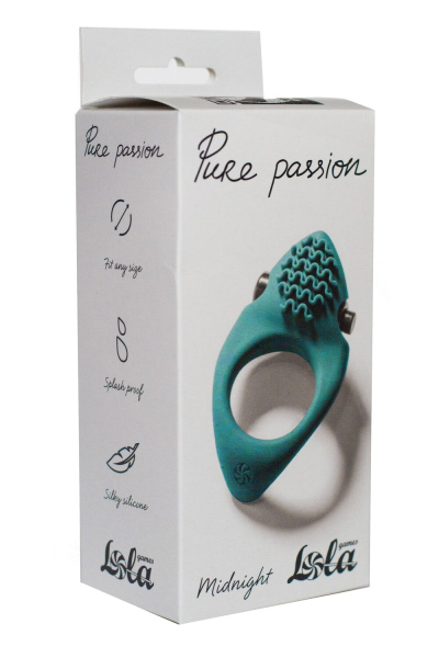 Эрекционное виброкольцо Pure Passion  Midnight Green_1