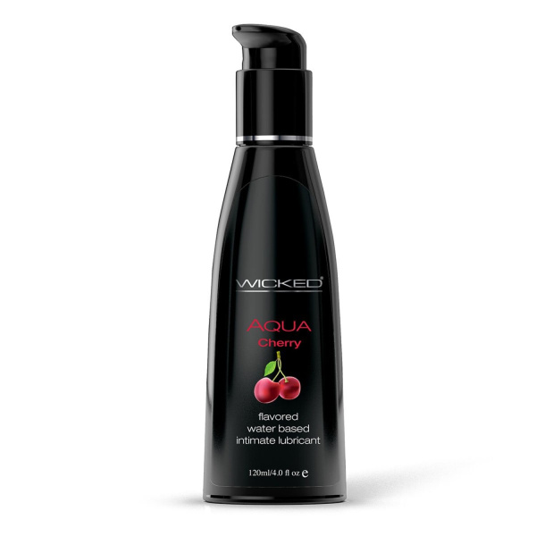 Лубрикант со вкусом сладкой вишни WICKED AQUA Cherry 120 ml_1