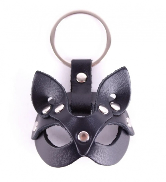 Брелок маска кошки черный_1