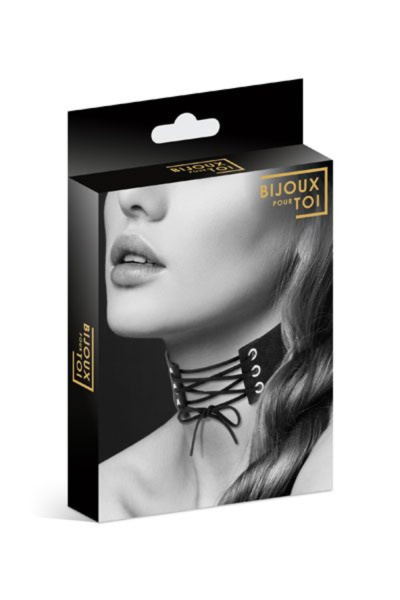 Чокер с шнуровкой CHOKER LACET NOIR_3