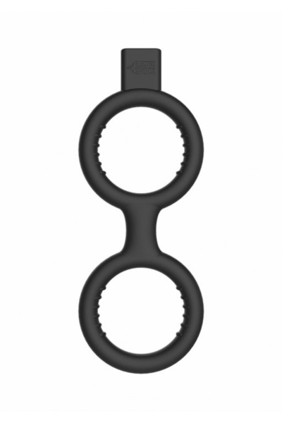 Двойное кольцо с электростимуляцией E-Stimulation Cock Ring with Ballstrap_1