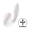 Вибратор с вакуумным стимулятором Satisfyer Supernova, белый_3