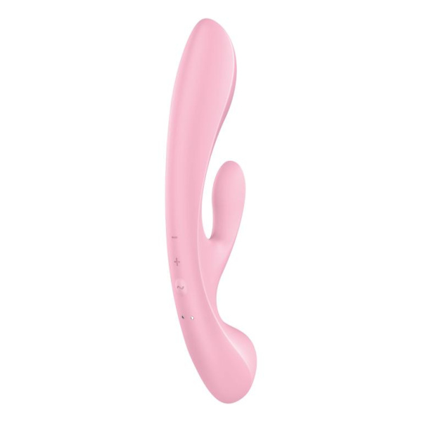 Гибкий вибратор-кролик 2 в 1 Satisfyer Triple Oh, розовый_3