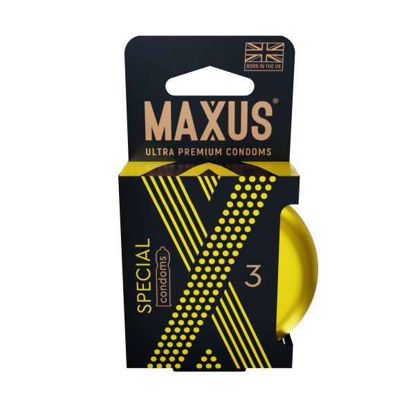 Презервативы MAXUS Special №3 в железном кейсе, точечно-ребристые X-Edition, 3 шт_2
