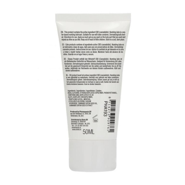 Лубрикант снижающий чувствительность Numbing Natural CBD - 50 ml_4