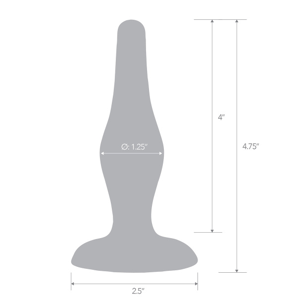 Анальный плаг 4,75in Easy Insertion Plug_5