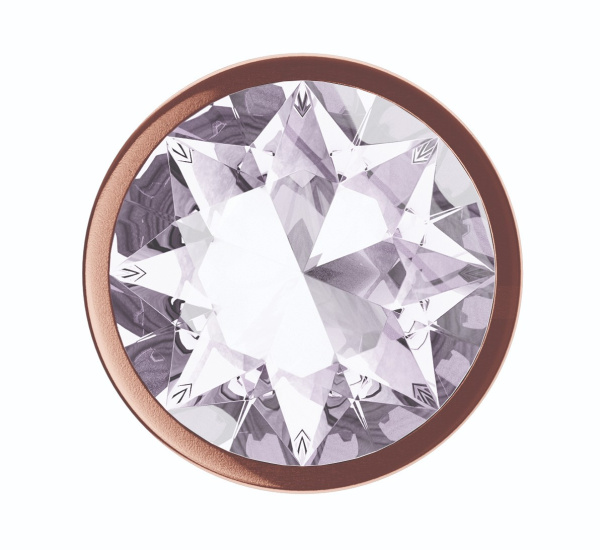 Анальная Пробка Diamond Moonstone Shine L Розовое Золото_4