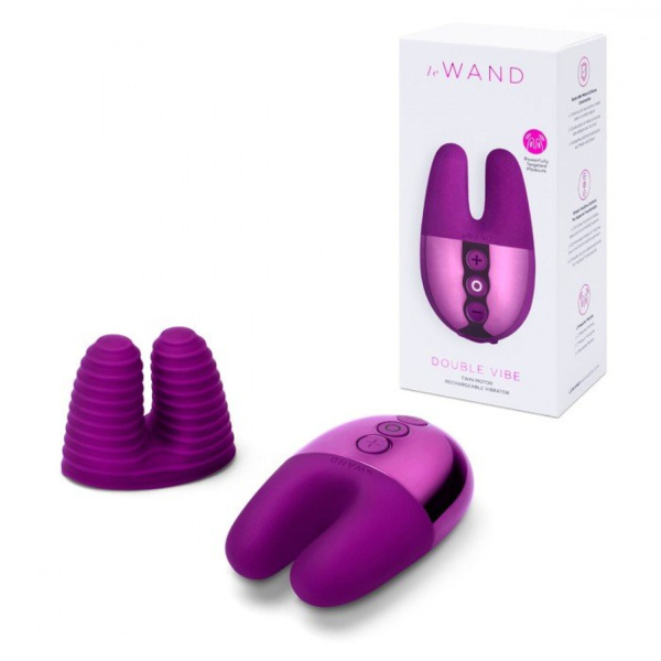 Массажер с двойной вибрацией Le Wand Double Vibe вишня_11