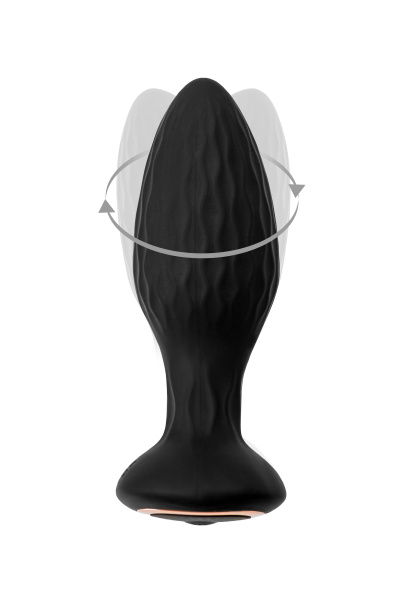 Анальная вибровтулка с ротацией POPO Pleasure Tucana, с управлением от приложения и пульта, силикон_3