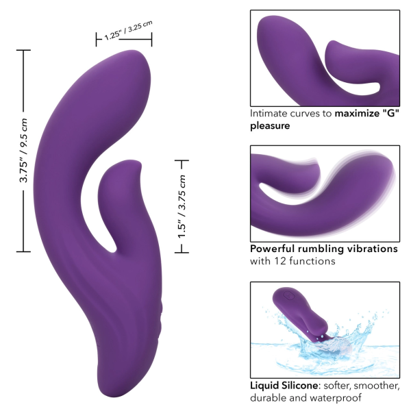 Вибратор-кролик Stella Liquid Silicone Dual Pleaser_3