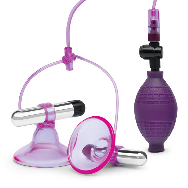 Вибромассажер с вакуумной стимуляцией Vibrating Nipple Suckers with Quick Release_3