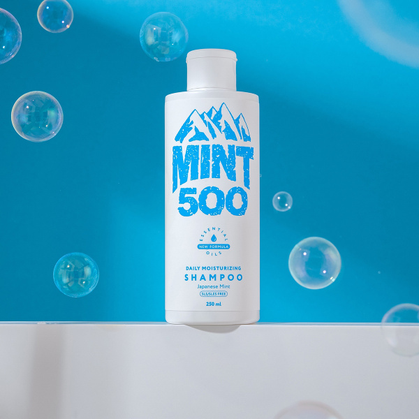 Шампунь увлажняющий Mint500 Daily Moisturising SLS Free Shampoo Japanese Mint 250 мл_4