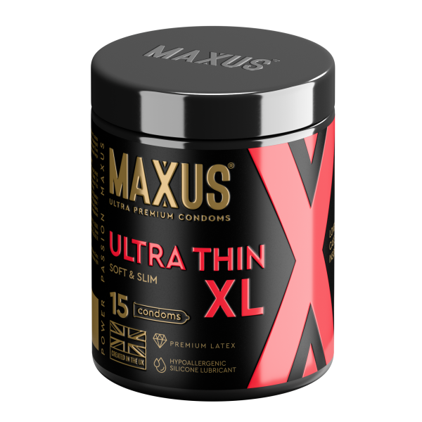 Презервативы MAXUS Ultra Thin XL №15 с железным кейсом, ультратонкие увеличенные X-Edition, 15 шт_4