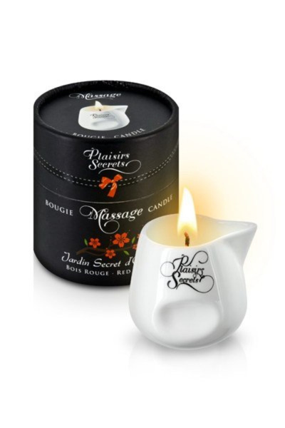 BOUGIE DE MASSAGE BOIS ROUGE 80M Свеча с массажным маслом 80 мл_2