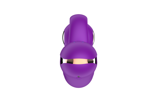 Силиконовый вибратор-кролик с функцией вращения SW3052-purple_3