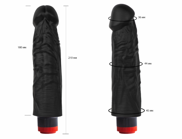 Вибратор реалистик черный  Биоклон 417400ru_3