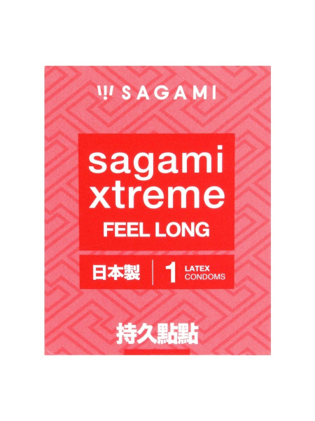 Презервативы Sagami Xtreme Feel Long продлевающие 1 шт._1