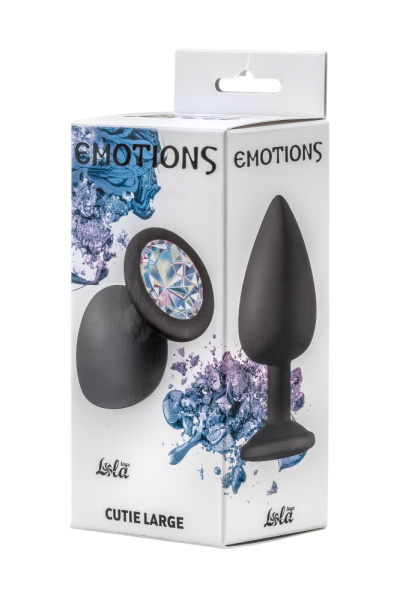 Анальная пробка Emotions Cutie Large Black moonstone crystal_1
