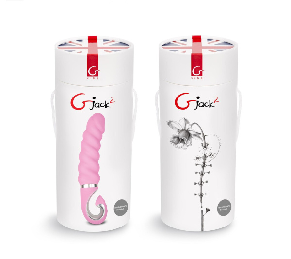 Анатомический витой вибратор Gvibe Gjack 2  22 см розовый_1