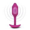 Пробка для ношения с вибрацией розовая B-Vibe Vibrating Snug Plug 2_5