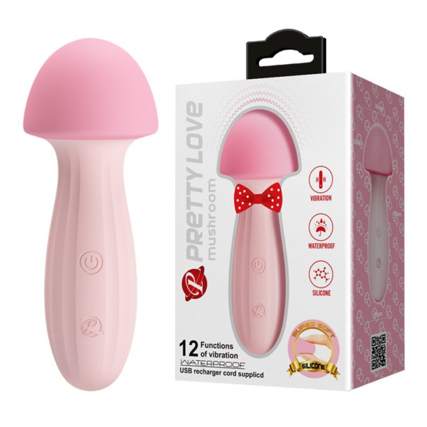 Компактный Вибромассажер в форме грибочка Pretty Love Mushroom_1