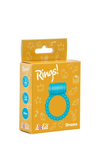 Эрекционное кольцо Rings Drums sky blue_4