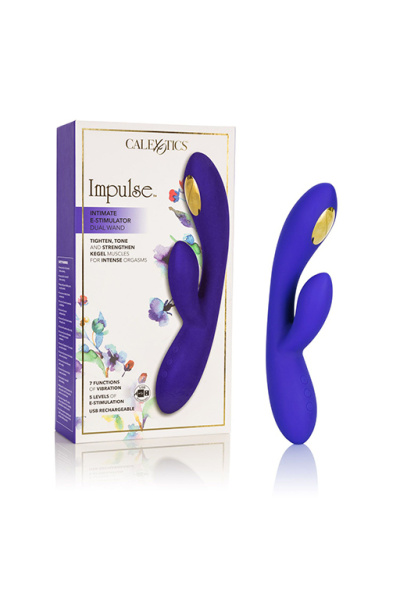 Вибромассажер кролик с электростимуляцией Impulse Intimate E-Stimulator Dual Wand_1