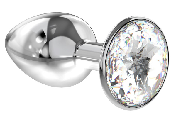 Анальная пробка Diamond Clear Sparkle Small_1