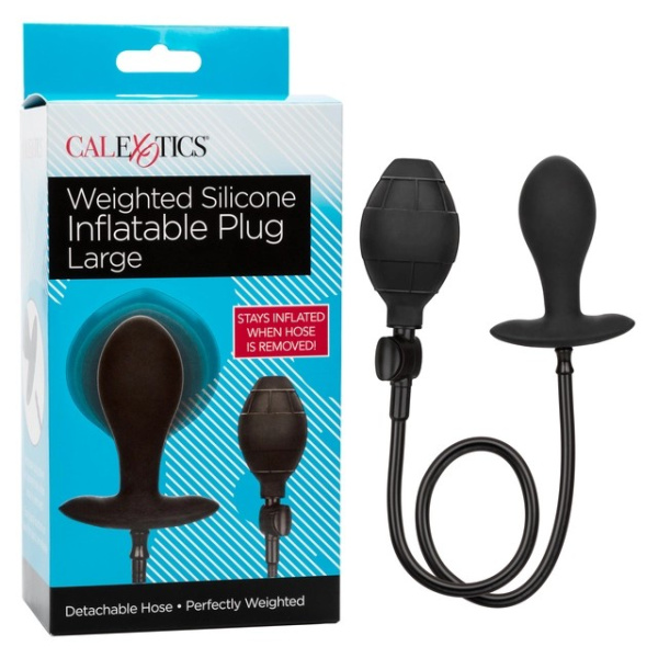 Анальная пробка с грушей LRG WEIGHTED SIL INFLT PLUG_3