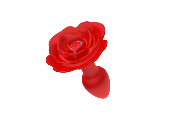 Анальный стимулятор с вибрацией в форме розы SW2033_2