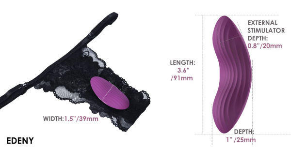 Edeny фиолетовый клиторальный стимулятор с управлением через приложение_2