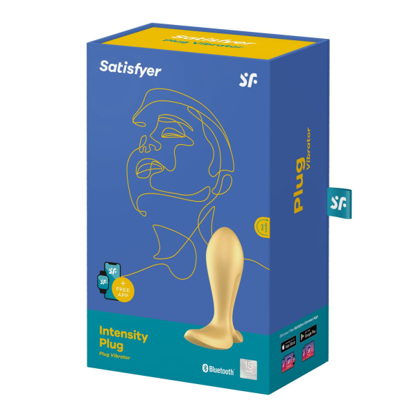 Анальный вибростимулятор Satisfyer Intensity Plug, золотой_6