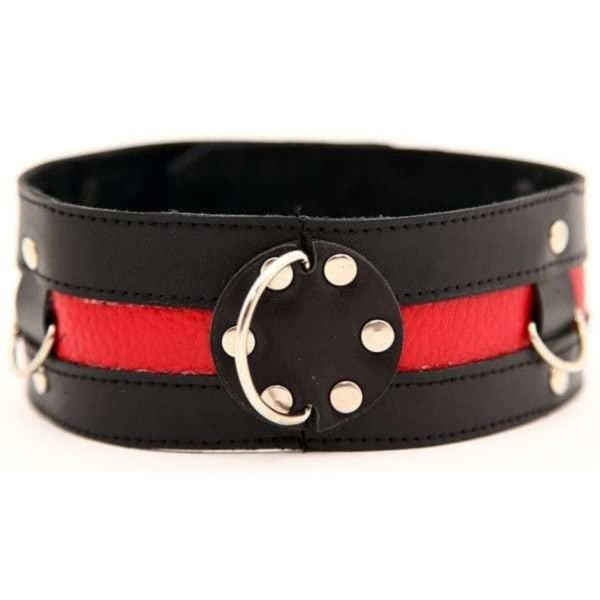 Ошейник черный с красным 55005ars_1