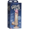 Вибромассажер реалистик 6 с мошонкой на присоске The Realistic® Cock UR3® Vibrating 6” - White_1