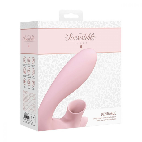 Стимулятор для точки G и клитора Irresistible Desirable, розовый_1