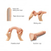 Реалистичный фаллоимитатор с подвижной кожей Strap-on-me SLIDING SKIN Large на присоске, телесный_7