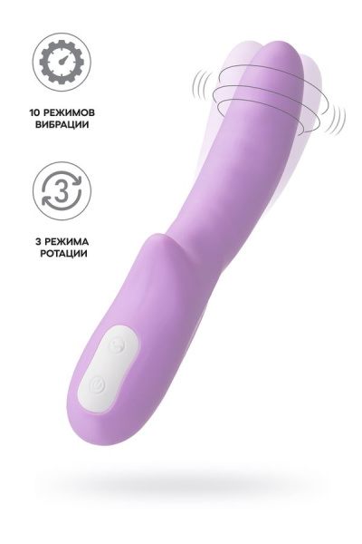 Вибратор-ротатор JOS MERRY-GOR, силикон, фиолетовый, 20,7 см_11