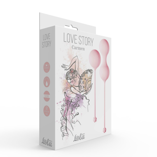 Набор вагинальных шариков Love Story Carmen Tea Rose_1