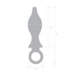 Плаг металлический с кольцом 2,5 in Stainless Steel Metal Tapered Butt Plug With Loop Hardware_5