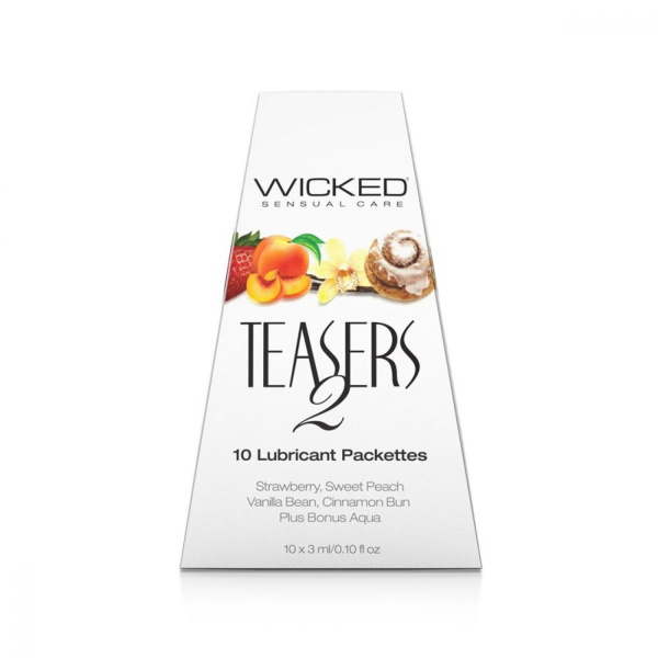 Набор вкусовых лубриканов Wicked Teasers 2, 10 шт по 3 мл_1