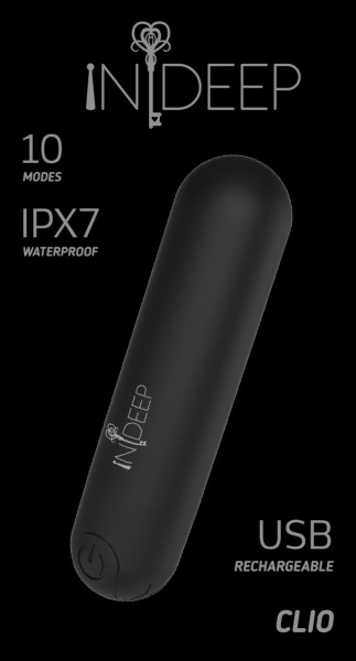 Перезаряжаемая вибропуля Indeep Clio Black_2