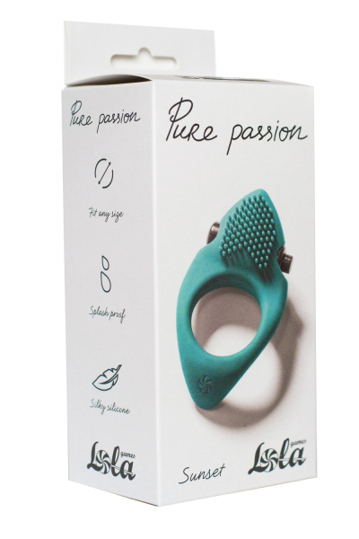 Эрекционное виброкольцо Pure Passion Sunset Green_1